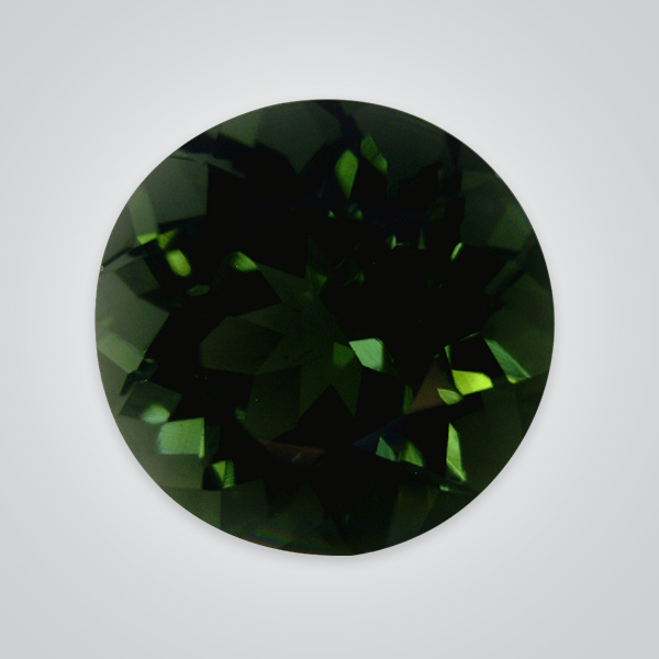 Synthetic Gemstones Dark Green Tourmaline# 152, Round