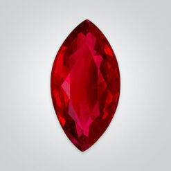 Synthetic Gemstones Pulled Czochralski Ruby, Marquise