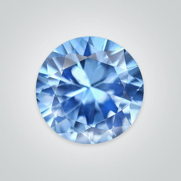 Lab Created Aquamarine Dark# 106, Round