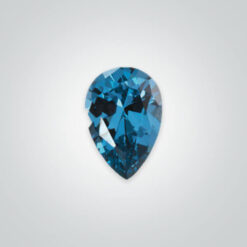 Lab Created Blue Zircon# 120, Pear