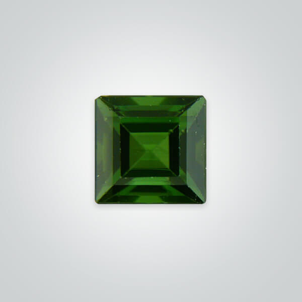 Synthetic Gemstones Green Tourmaline# 149, Square