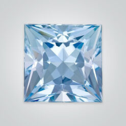 Lab Created Aquamarine Medium# 105, Square