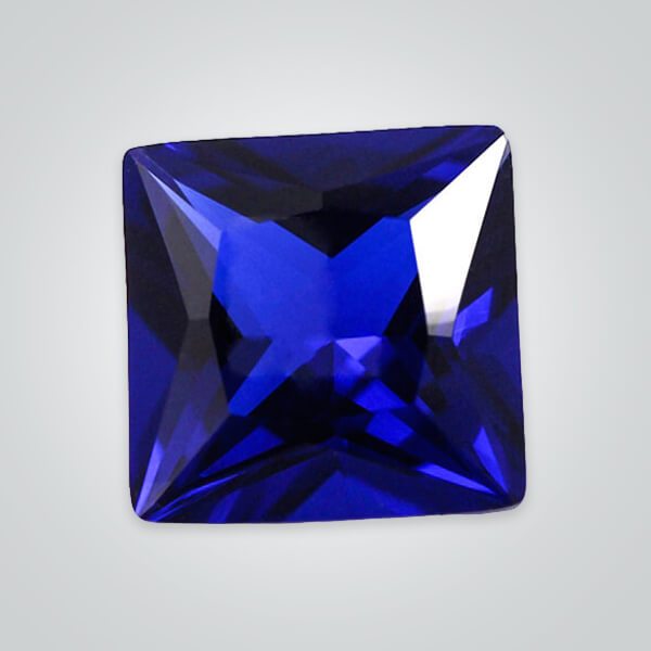 Synthetic Gemstones Blue Spinel# 113, Square