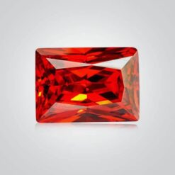 Cubic Zirconia Orange, Baguette