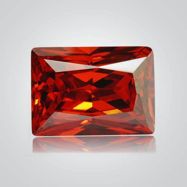 Cubic Zirconia Red, Baguette
