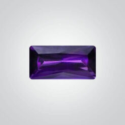 Cubic Zirconia Amethyst, Baguette