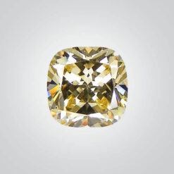 Cubic Zirconia Canary Yellow AAA, Cushion