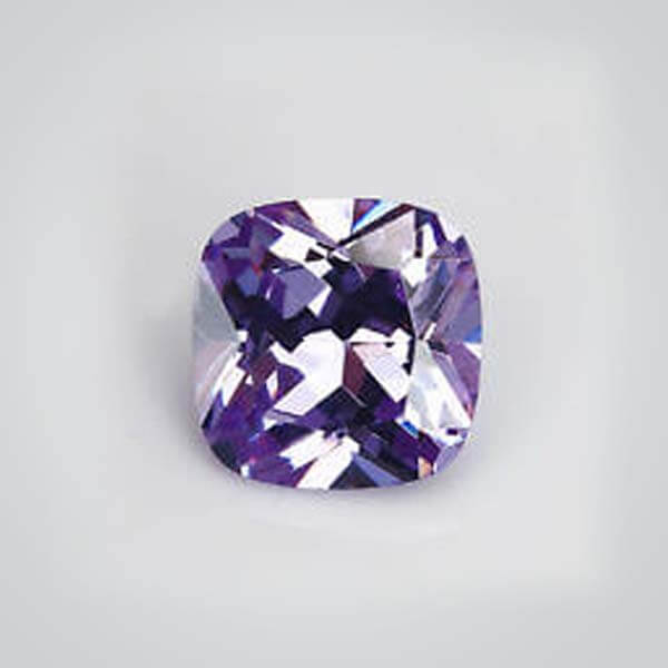 Cubic Zirconia Lavender, Cushion