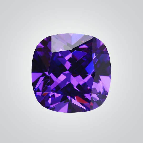 Cubic Zirconia Violet, Cushion