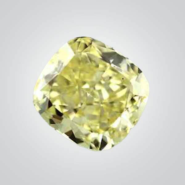 Cubic Zirconia Canary Yellow 6A, Cushion