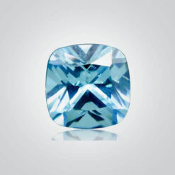Cubic Zirconia Aquamarine, Cushion