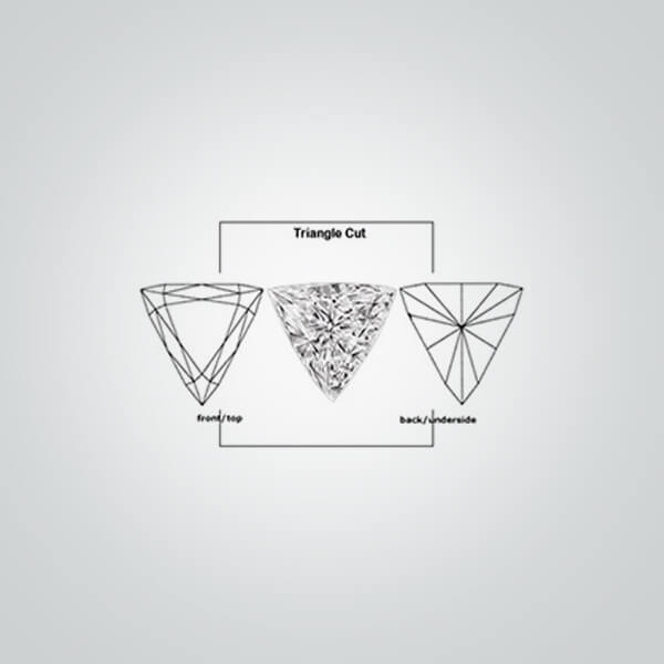Synthetic Gemstones Garnet# 8, Triangle