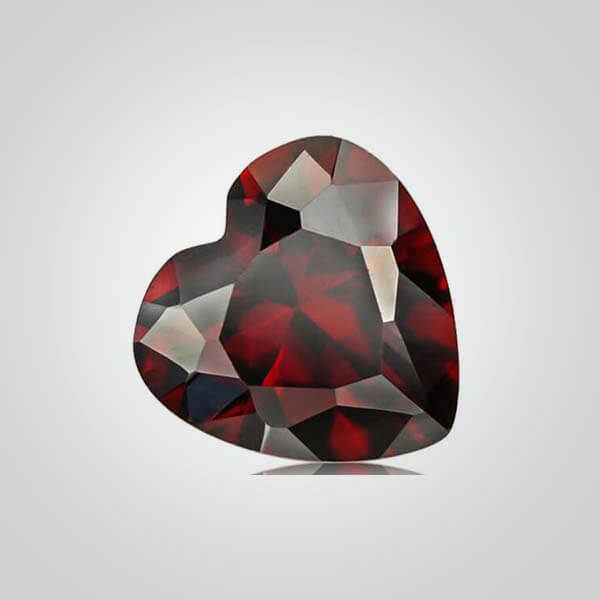 Cubic Zirconia Garnet, Heart