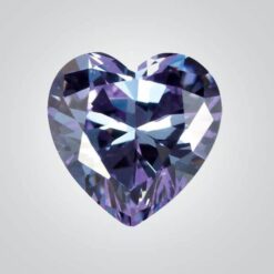 Cubic Zirconia Lavender, Heart