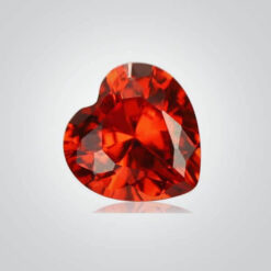 Cubic Zirconia Orange, Heart
