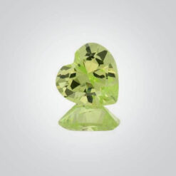 Cubic Zirconia Apple Green, Heart