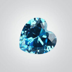 Cubic Zirconia Aquamarine, Heart