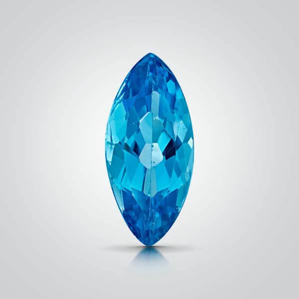 Cubic Zirconia Swiss Blue Topaz, Marquise
