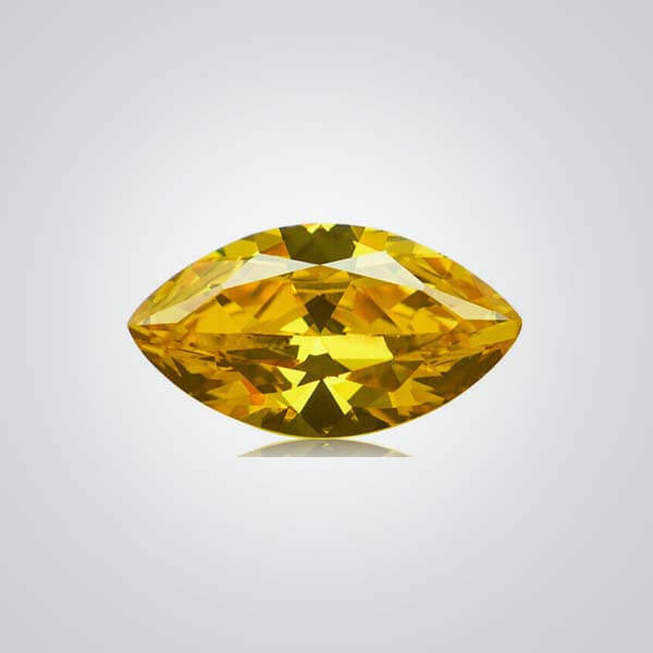 Cubic Zirconia Yellow, Marquise