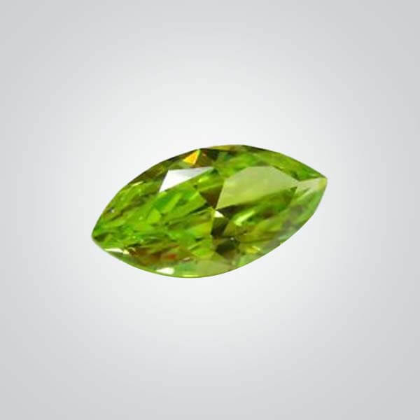 Cubic Zirconia Apple Green, Marquise