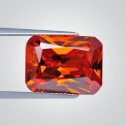 Cubic Zirconia Orange, Octagon