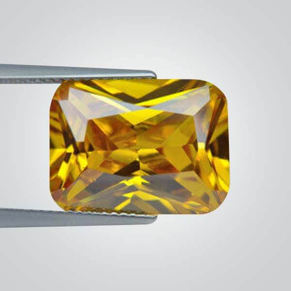 Cubic Zirconia Yellow, Octagon