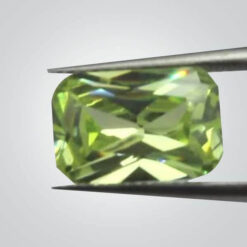 Cubic Zirconia Apple Green, Octagon