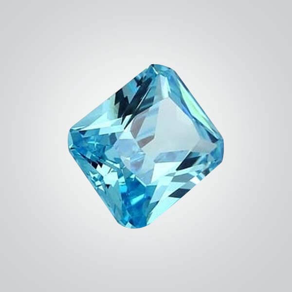 Cubic Zirconia Aquamarine, Octagon