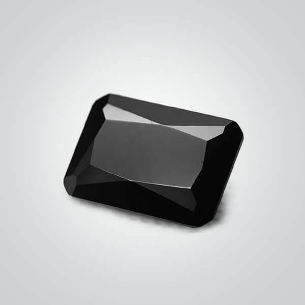 Cubic Zirconia Black, Octagon