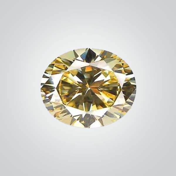 Cubic Zirconia Canary Yellow AAA, Oval