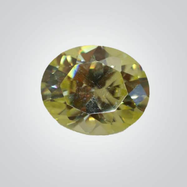Cubic Zirconia Peridot, Oval