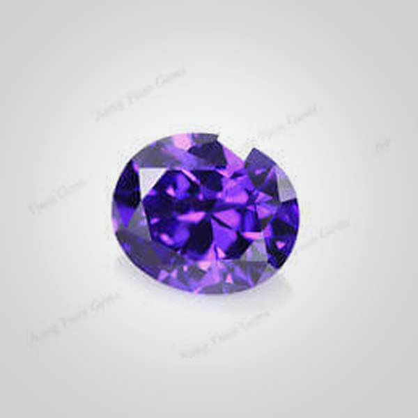 Cubic Zirconia Violet, Oval
