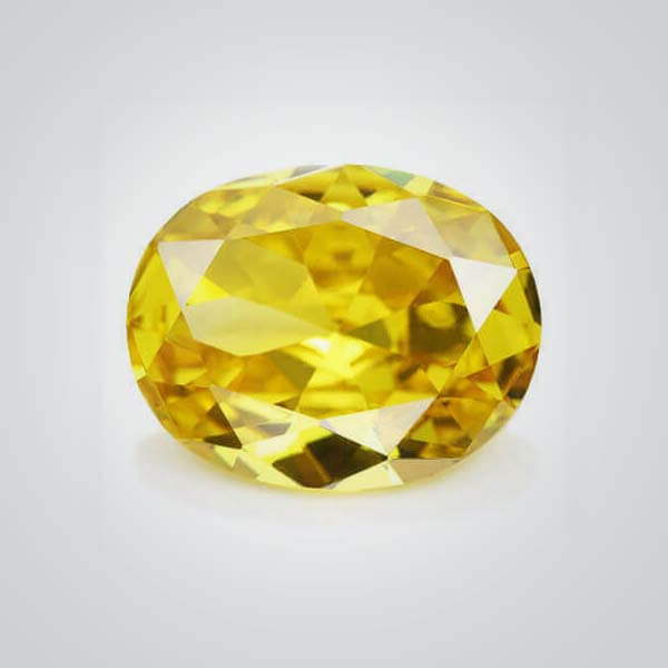 Cubic Zirconia Yellow, Oval