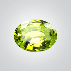 Cubic Zirconia Apple Green, Oval