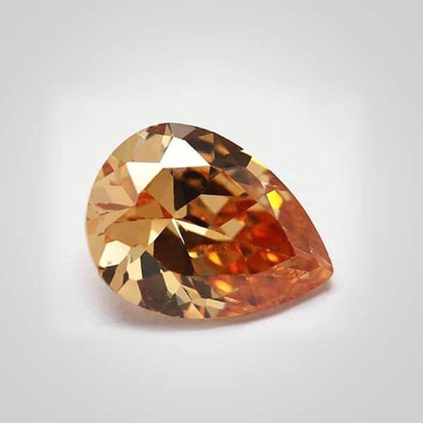 Cubic Zirconia Champagne, Pear