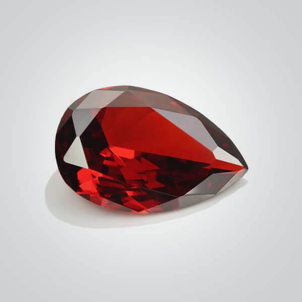 Cubic Zirconia Red, Pear
