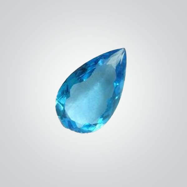 Cubic Zirconia Swiss Blue Topaz, Pear