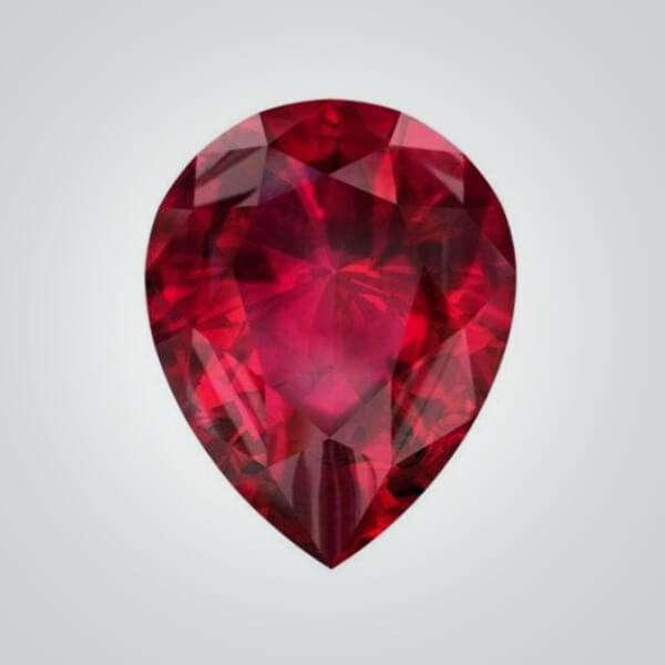Lab Created Hydrothermal Ruby, Pear