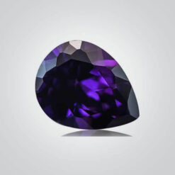 Cubic Zirconia Amethyst, Pear