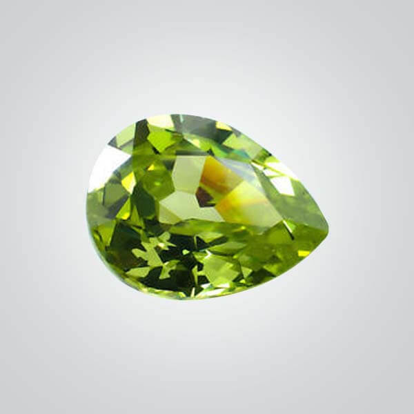 Cubic Zirconia Apple Green, Pear