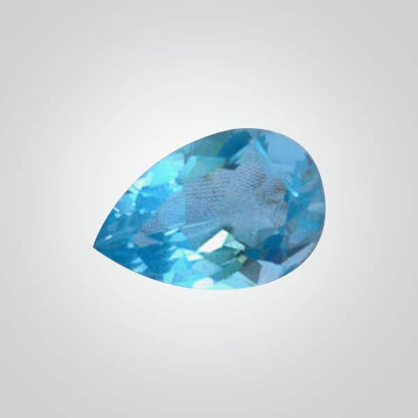 Cubic Zirconia Blue Topaz, Pear