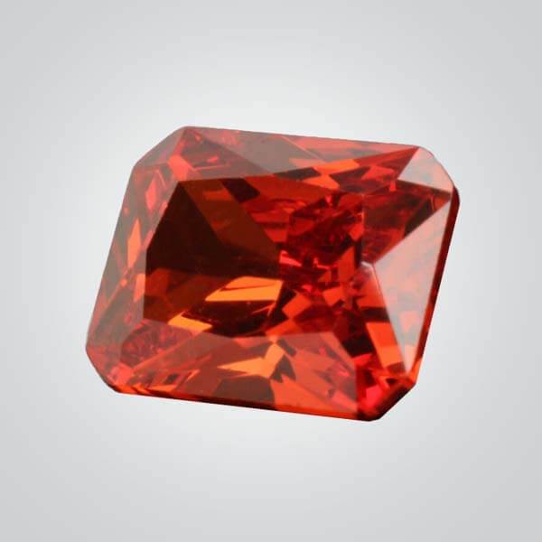 Cubic Zirconia Orange, Radiant