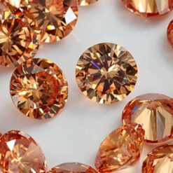 Cubic Zirconia Champagne, Round