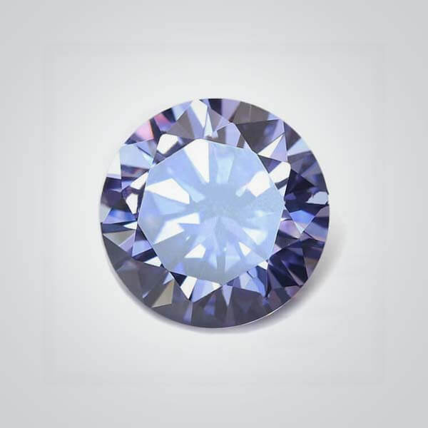 Cubic Zirconia Lavender, Round