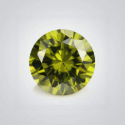 Cubic Zirconia Olive, Round