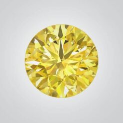 Cubic Zirconia Yellow, Round
