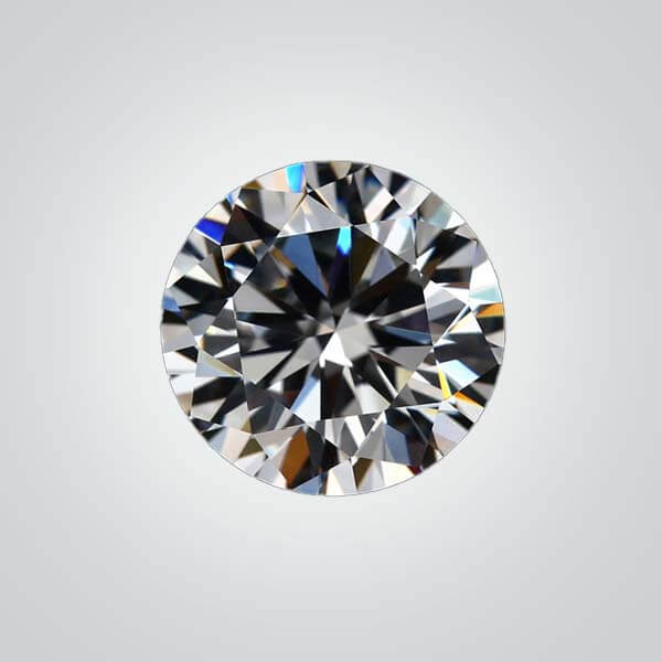 Cubic Zirconia White Diamond 6A, Round