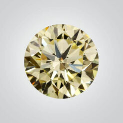 Cubic Zirconia Canary Yellow AAA, Round