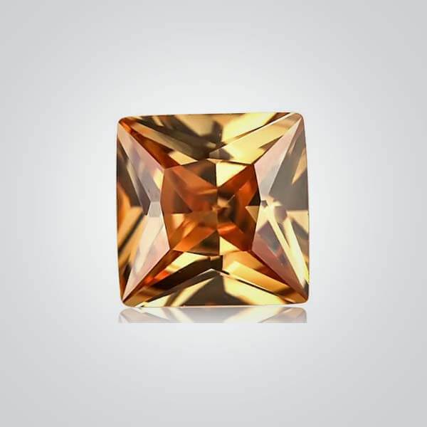 Cubic Zirconia Champagne, Square