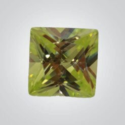 Cubic Zirconia Peridot, Square